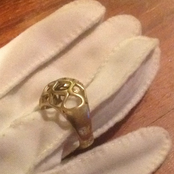 Cage dome ring in silver metal - Picture 2 of 3